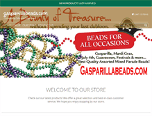 Tablet Screenshot of gasparillabeads.com